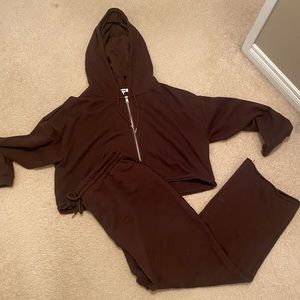 Brown Sweat Suit